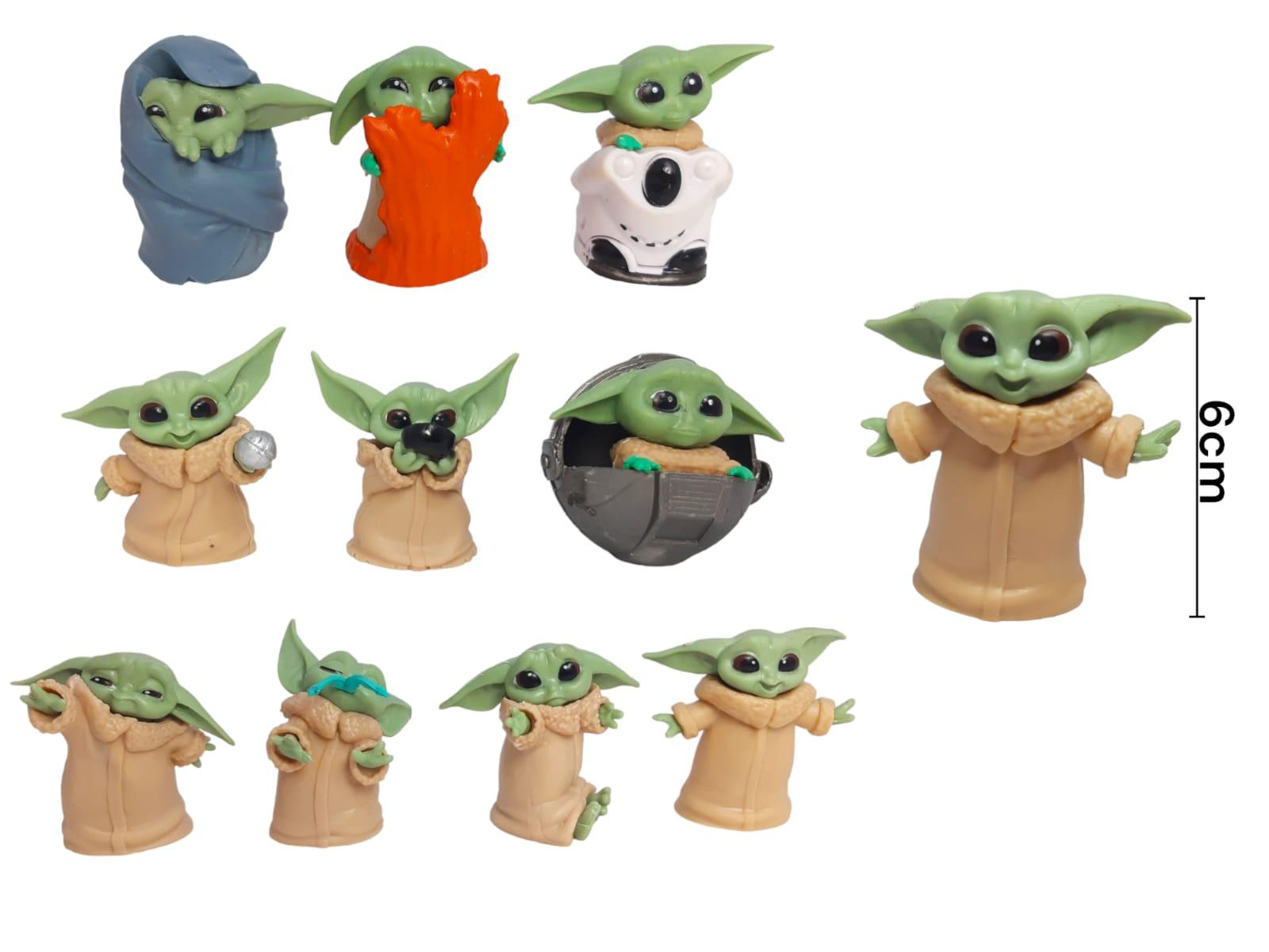 Figuras Bebe Yoda x10